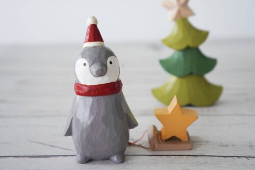 Christmas Penguin Santa Claus / Star